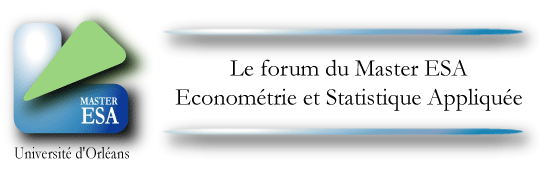 Le forum du Master ESA conomtrie et statistique applique - Universit d'Orlans